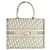 Mittelgroße Dior Oblique bestickte Tote Bag Christian Dior Braun