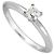 Tiffany & Co. Platin Solitaire Ring mit Princess Cut Diamant
