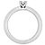 Tiffany & Co. Platin Solitaire Ring mit Princess Cut Diamant - Ansicht 2
