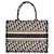 Borsa tote Book in jacquard obliquo Christian Dior Blu navy - vista 3