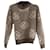 Louis Vuitton Monogram Jacquard Pullover Braun Weiß  - Ansicht 1