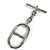 Ring Hermès HERMES Logo Chaine d'Ancre Portachiavi Catena Argento - vista 2