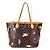 Borsa a Spalla Neverfull MM Catgram Monogram Louis Vuitton Marrone Arancione - vista 2