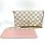 Pochette Félicie Pochette Felicie Damier Azur di Louis Vuitton Rosa Bianco