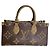 Borsa tote Monogram On the Go di Louis Vuitton Marrone - vista 3