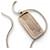 VINTAGE COLLIER YVES SAINT LAURENT PENDENTIF RECTANGLE YSL 40CM ARGENTE NECKLACE Argenté  - vue 4