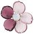 VINTAGE CHANEL BROSCHE MULTIFARBIGE GLASBLUMEN 1998 Pflaume
