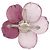 VINTAGE CHANEL BROSCHE MULTIFARBIGE GLASBLUMEN 1998 Pflaume - Ansicht 2