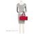 Borsa Soufflot in pelle Epi vintage Louis Vuitton Rosso - vista 5