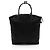 Louis Vuitton Nylon Desire Vertical Lockit MM Satchel Schwarz - Ansicht 3