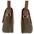 Gucci Vintage Leder-Canvas Schultertasche Braun - Ansicht 8
