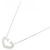 Collana Cartier C Heart 750 Oro Bianco Argento Metallico - vista 2