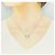 Collana Cartier C Heart 750 Oro Bianco Argento Metallico - vista 5
