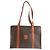 Céline Celine Macadam PVC Leder Schultertasche Braun