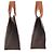 Céline Celine Macadam PVC Leder Schultertasche Braun - Ansicht 8