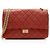 Gabrielle Borsa a doppio flap Reissue 226 in pelle di vitello invecchiata Chanel Rosso