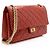 Gabrielle Borsa a doppio flap Reissue 226 in pelle di vitello invecchiata Chanel Rosso - vista 2