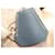Hermès clochette, zipper pull, and lock for high strap, new, blue denim, Togo leather  - view 3