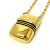 Collana in metallo dorato Gucci Old Gucci Shelly Line - vista 3