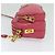 Borsa a tracolla con tasca frontale in pelle Saffiano piccola di Prada Rosa - vista 3