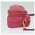 Borsa a tracolla con tasca frontale in pelle Saffiano piccola di Prada Rosa - vista 4