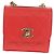 Chanel Trendy CC Clutch mit Kette aus gestepptem Lammleder klein Rot