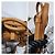 Borsa Boston in pelle Visetos Signature MCM Cognac - vista 6