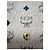 MCM Visetos Rabbit Compact Tri-fold Leather Wallet Beige - view 5