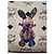 MCM Visetos Rabbit Compact Tri-fold Leather Wallet Beige - view 6