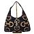 Borsa hobo Jackie in tela Gucci stampata con Bamboo Horsebit marrone