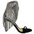 Sandali in satin nero con drappeggio di cristallo Alexandre Vauthier - vista 2