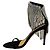 Sandali in satin nero con drappeggio di cristallo Alexandre Vauthier - vista 3