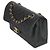 Timeless Borsa classica a doppio flap piccola in caviar nero trapuntato di Chanel - vista 3