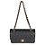 Timeless Borsa classica a doppio flap piccola in caviar nero trapuntato di Chanel - vista 5