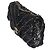 Timeless Chanel Mini Single Flap Bag aus schwarzer Seide mit Pailletten und Chevron-Kette - Ansicht 3