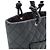 CHANEL Cambon Medium Schultertasche Schwarz - Ansicht 8