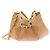 Borsa Loewe Paseo beige in pelle - vista 3