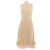 Victoria Beckham Vestido branco envelope em lã e seda Bege