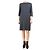 Brunello Cucinelli Dunkelgraues Strickkleid mit Pailletten - Größe M