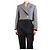 Acne Grey pinstripe cropped wool jacket - size UK 8