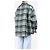 Acne Camicia overshirt in lana spazzolata a quadri nera e verde - taglia S - vista 2