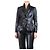 Lanvin Schwarzer beschichteter Blazer - Größe UK 12