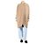 Autre Marque Beige Lama- und Wollmischmantel - Größe UK 12