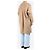 Autre Marque Beige Lama- und Wollmischmantel - Größe UK 12 - Ansicht 2
