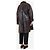 Autre Marque Abrigo de shearling marrón - talla UK 10 Castaño - vista 2