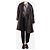 Autre Marque Abrigo de shearling marrón - talla UK 10 Castaño - vista 3