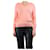 Eric Bompard Rosa Kaschmir V-Ausschnitt Pullover - Größe L Pink  - Ansicht 1