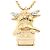 Collar Péndulo de Oro Louis Vuitton Dorado - vista 2