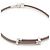 Collana in pelle e metallo argento Greige di Louis Vuitton Marrone - vista 3