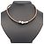 Collana in pelle e metallo argento Greige di Louis Vuitton Marrone - vista 5